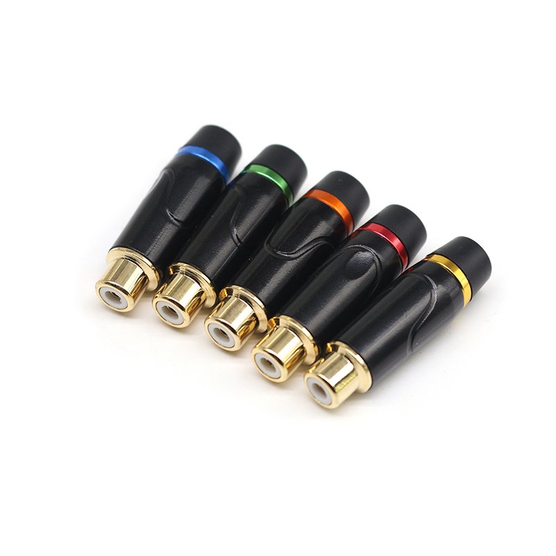 Rca Connector Gold Plated RCA Female Jack For Audio Cable