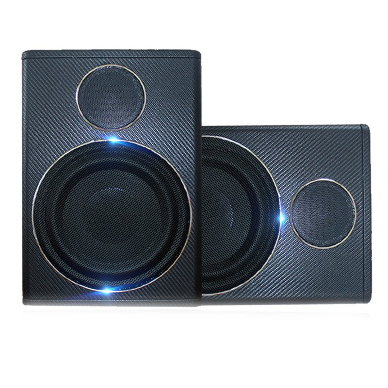 Bosstar 8 Inch Car Ultra-thin 800W Vehicle Under Seat Active Bass Audio With Treble Subwoofer Amplifier Speaker