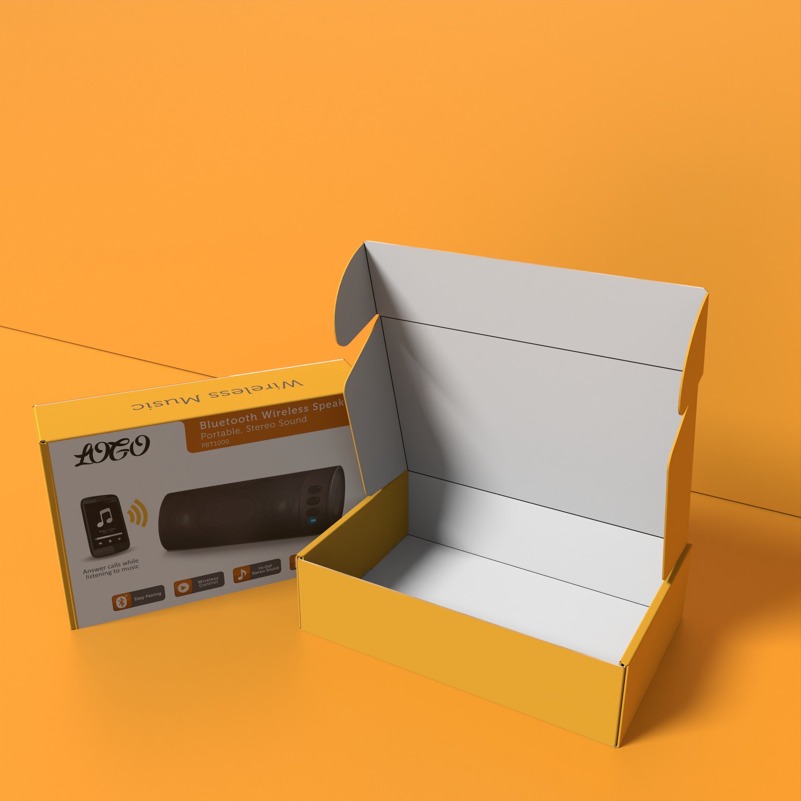 High Quality Recyclable Audio Packaging Box Degradable Custom Corrugated Mailing Box Electronic Product Packaging Shipping Box