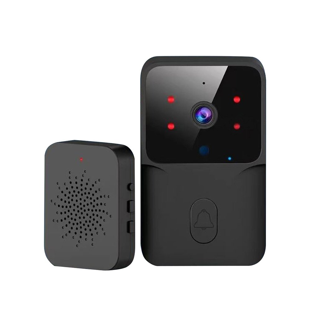 Wifi Doorbell Camera Night Vision Wireless Video Doorbell Chime 2-Way Audio APP Notification Rechargeable Voice Accessory