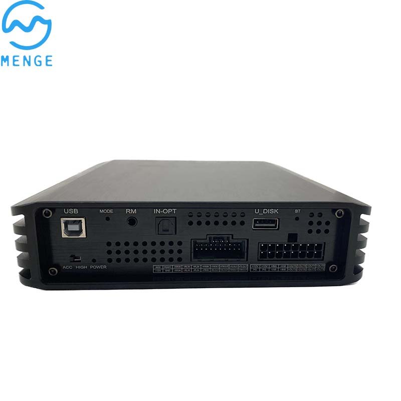 250W 8-channel Car DSP Amplifier for Audio Upgrading Optical Input With 12 CH RCA and 8CH Speaker Output Two DSP Processor