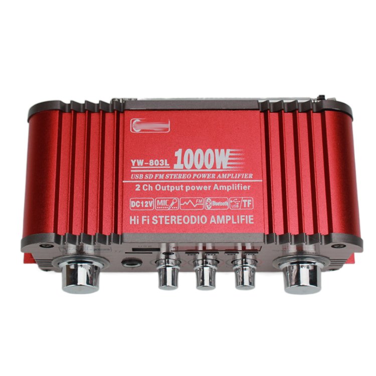 Wholesale DC12V Dual Channel Mini BT Wireless Audio HiFi Power Amplifier for Party Music for Home and Club