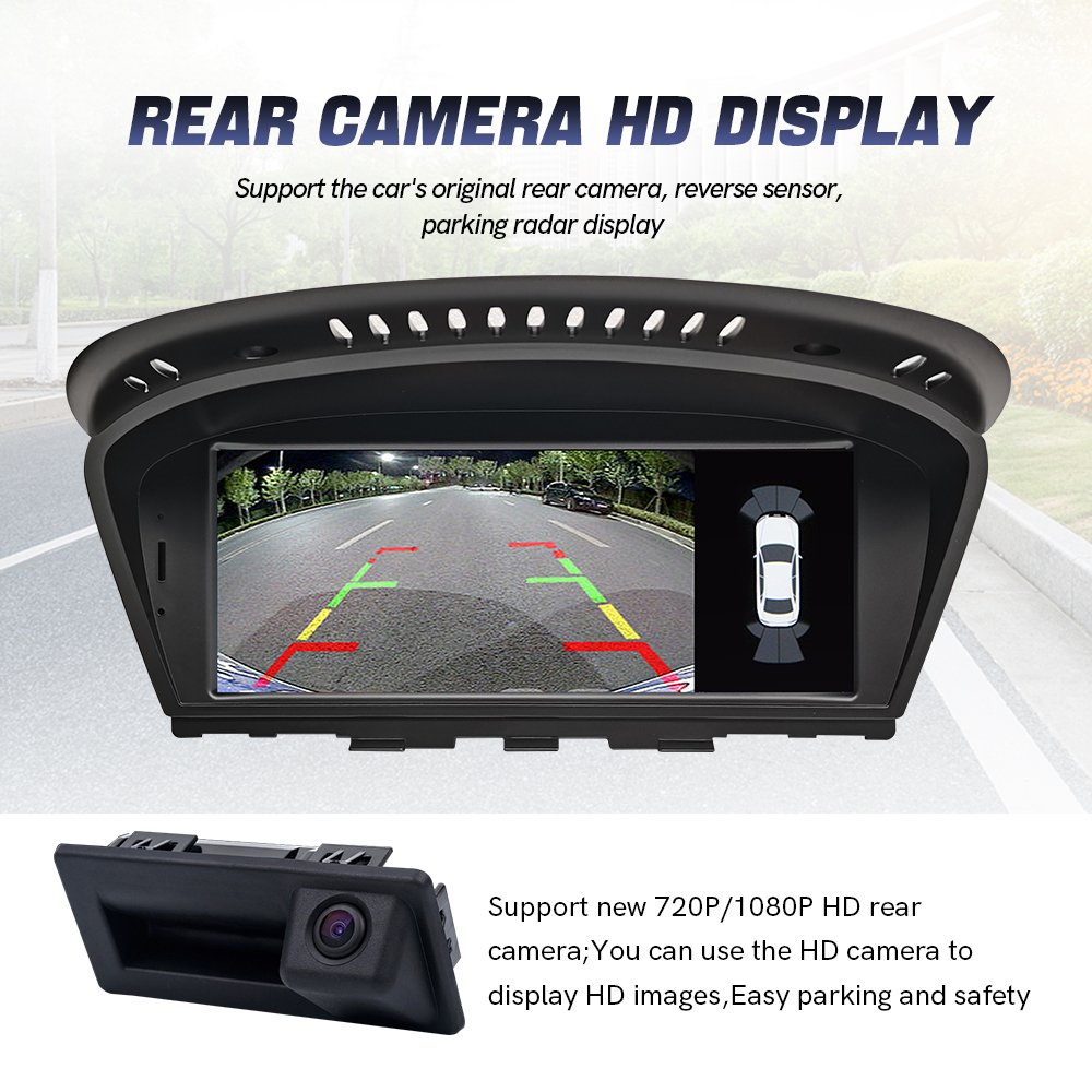 ZLH 8.8 Inch Android 13 Car Screen Auto Carplay Radio for BMW E60 E61 E62 E90 E92 CCC CIC Double Din Car Stereo with Bt Dsp GPS