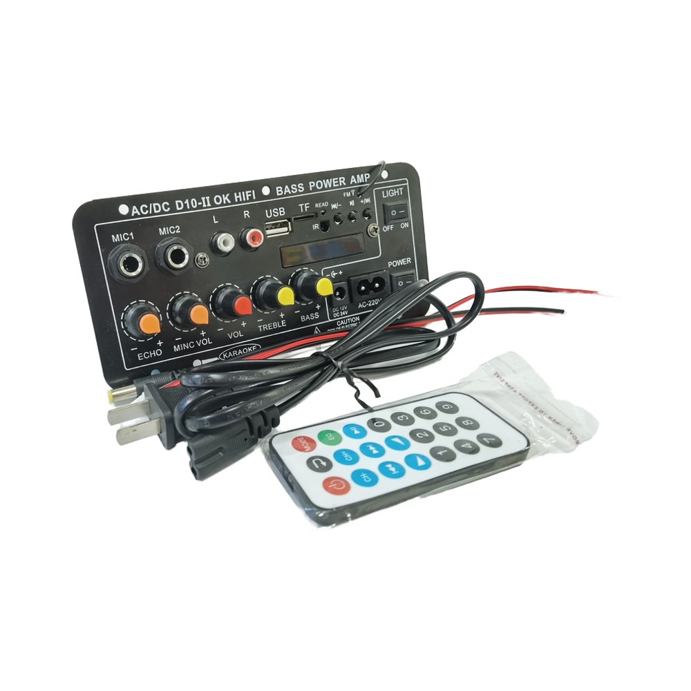 Hot Sale HI-FI Home Car High Amplifier Board USB Remote Control Bluetooth 12V 24V 220V Bass Power Amp Subwoofer Audio Sound