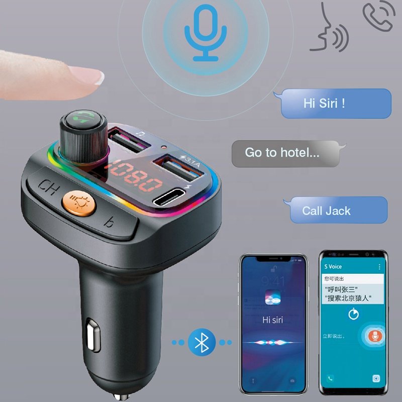 C15 Car Charger High Speed Usb Port Wireless Handsfree Audio Receiver FM Transmitter Modulator Car Handsfree Kit
