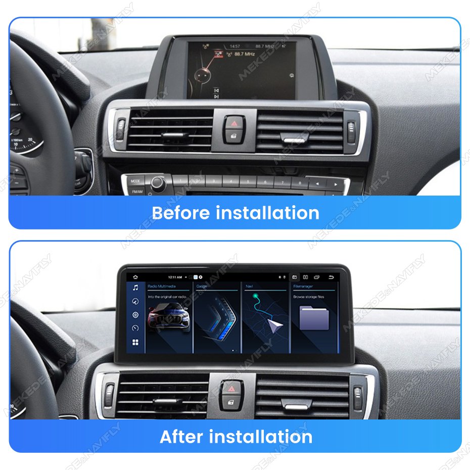 MEKEDE Car Radio Music Player 8core 4G WiFi 12+512G Car-play Auto Rear Camera for BMW 1 Series F20 NBT GPS Navigation