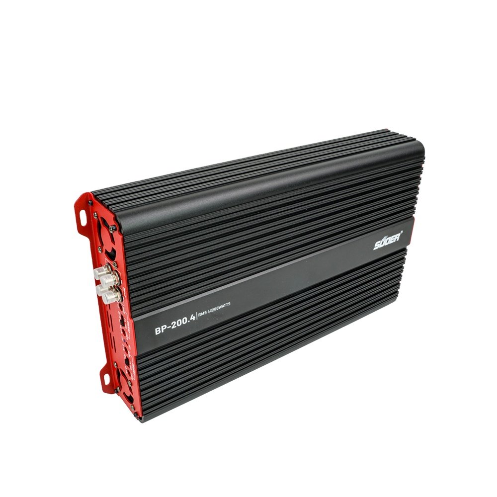 Suoer BP--200.4 Class AB 4 Channel 200 Watts RMS Power Car Amplifier