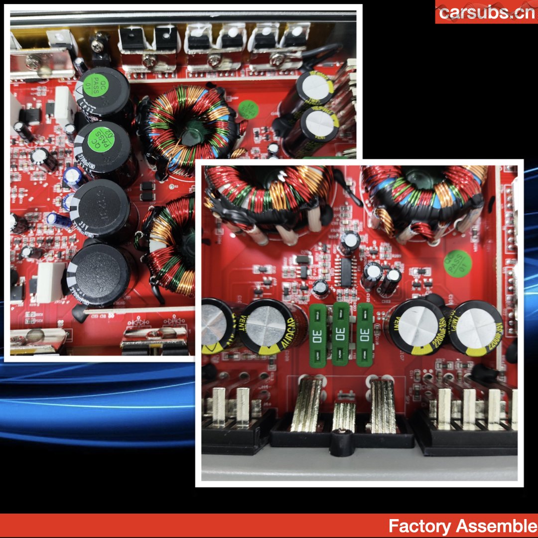 Sound Quality Car Subwoofer Speakers Amplifier RMS 80W 8 Channels Peak 9800W 6 Channels Car Amplifier Class AB