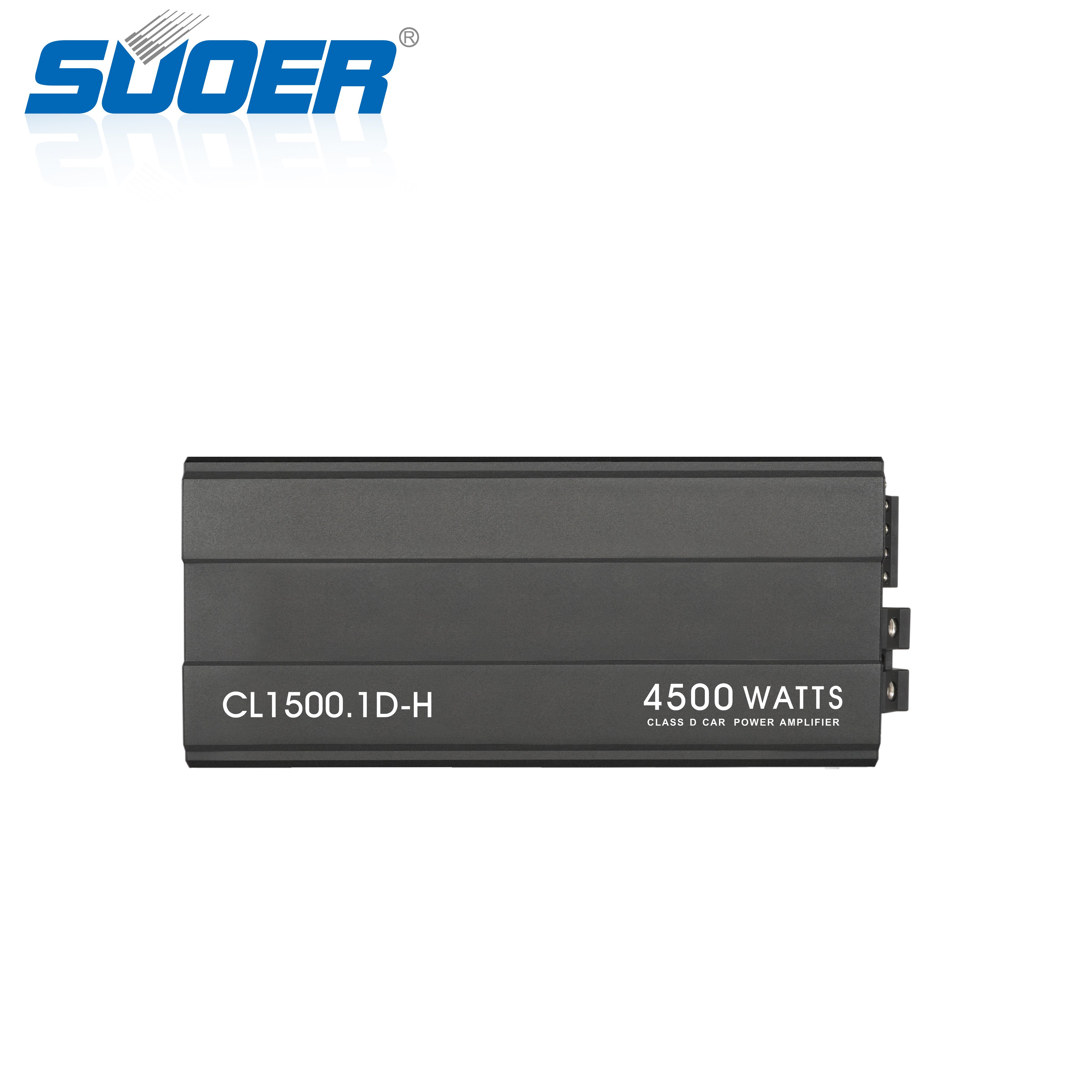 Suoer CL1500.1D-H 4500w Max Power High Power 1 Channel Car Amp Monoblock Class D Rms 1500 Watts Car Amplifier