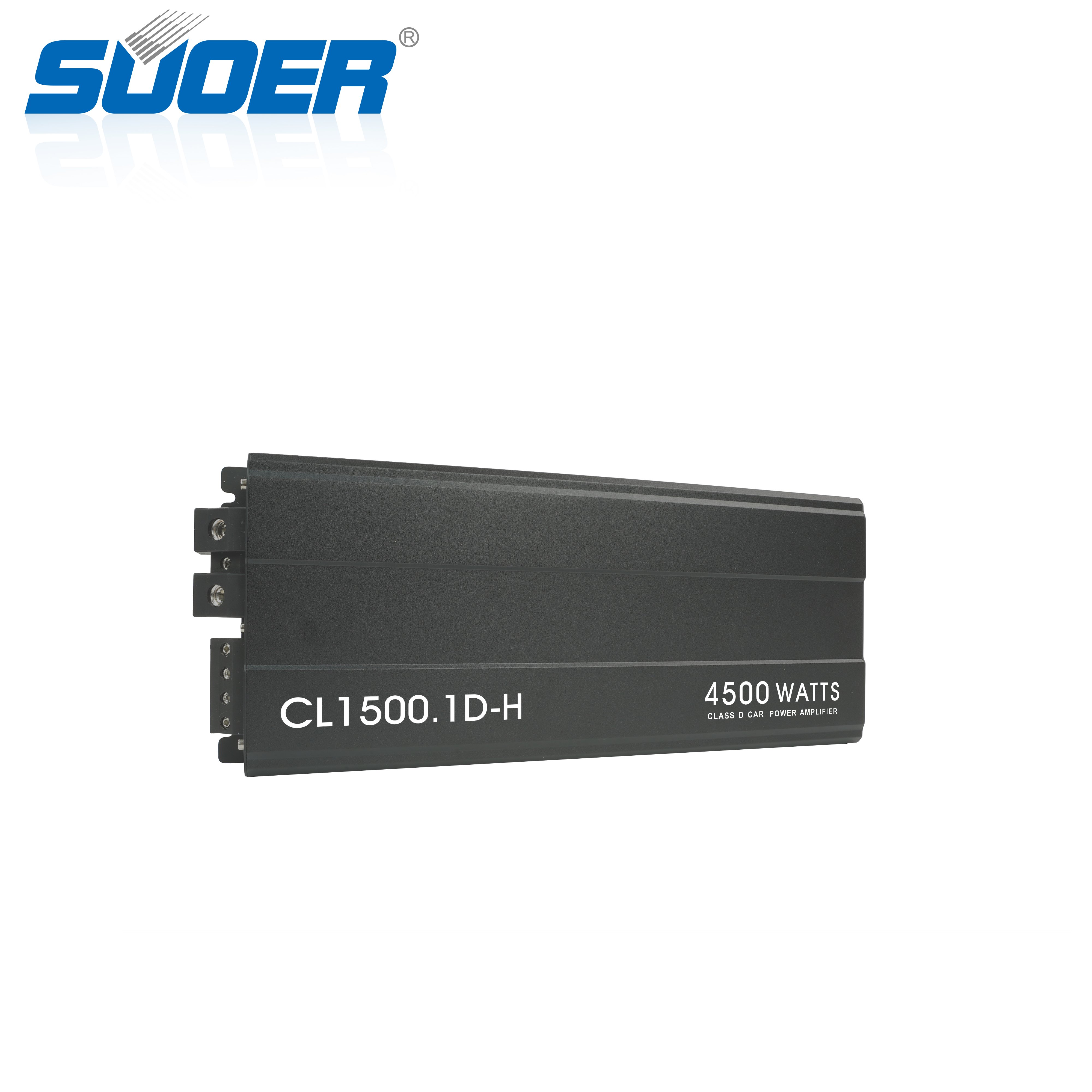 Suoer CL1500.1D-H 4500w Max Power High Power 1 Channel Car Amp Monoblock Class D Rms 1500 Watts Car Amplifier