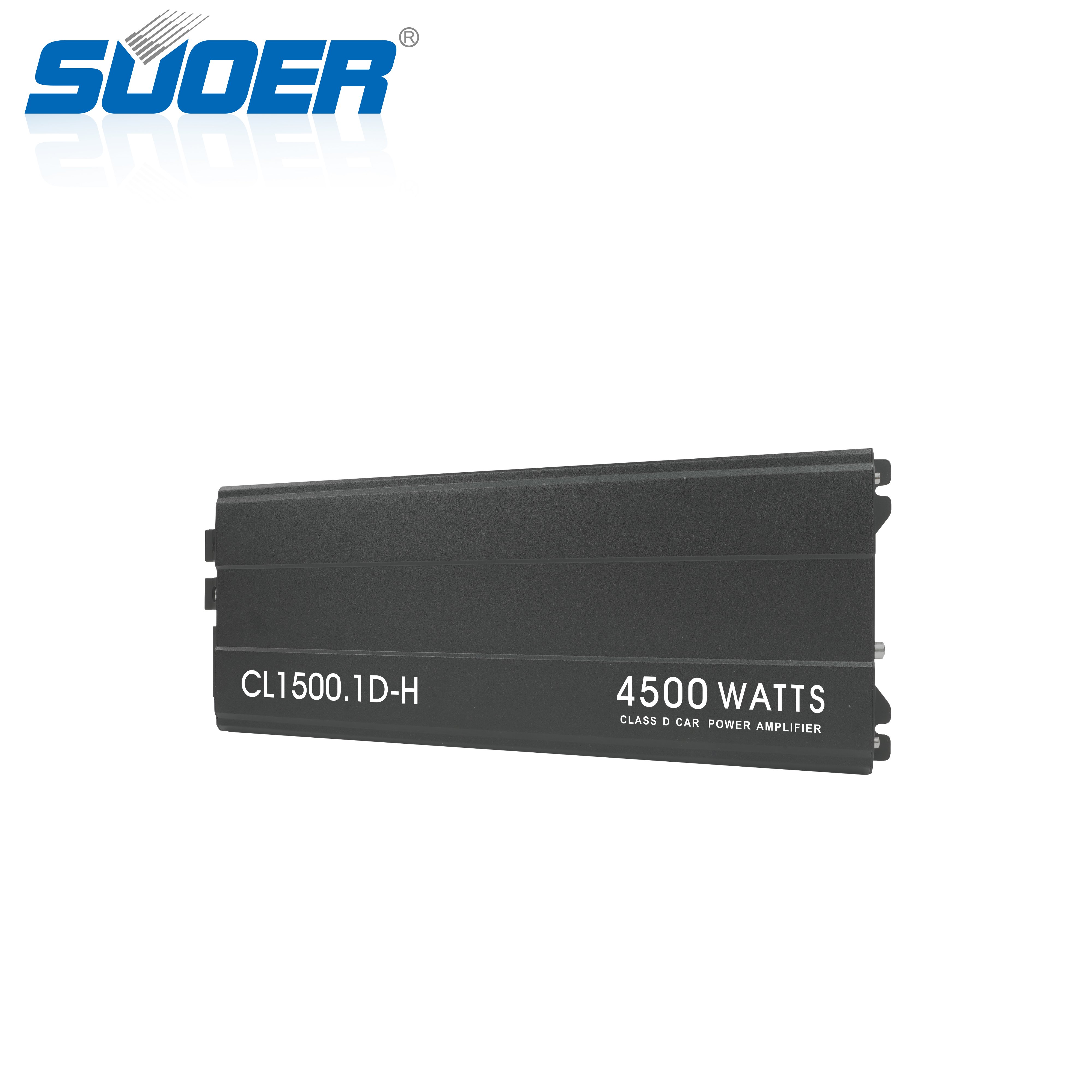 Suoer CL1500.1D-H 4500w Max Power High Power 1 Channel Car Amp Monoblock Class D Rms 1500 Watts Car Amplifier