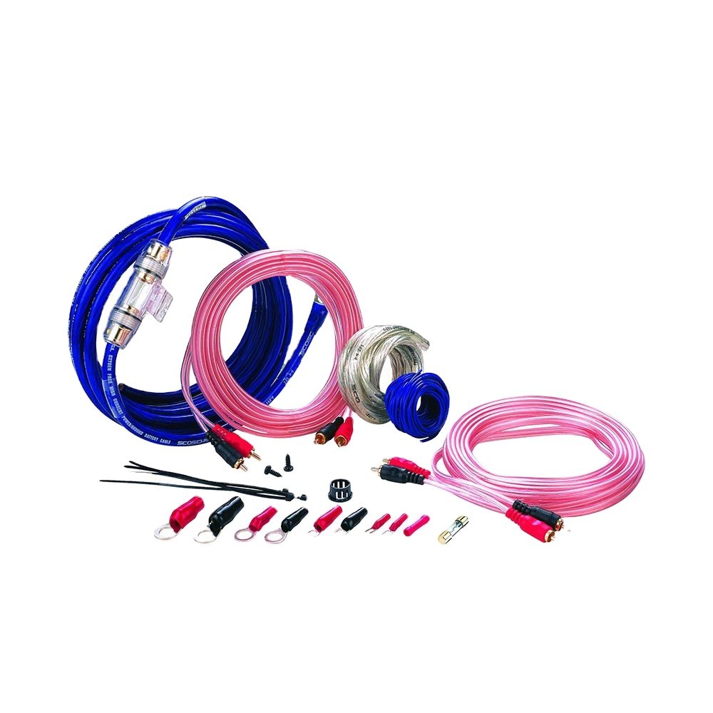 PSK-22 10awg OFC CCA Car Amplifier Amp Install Wiring Kit Car Audio Subwoofer Wire Kit Car Audio Amp Kit