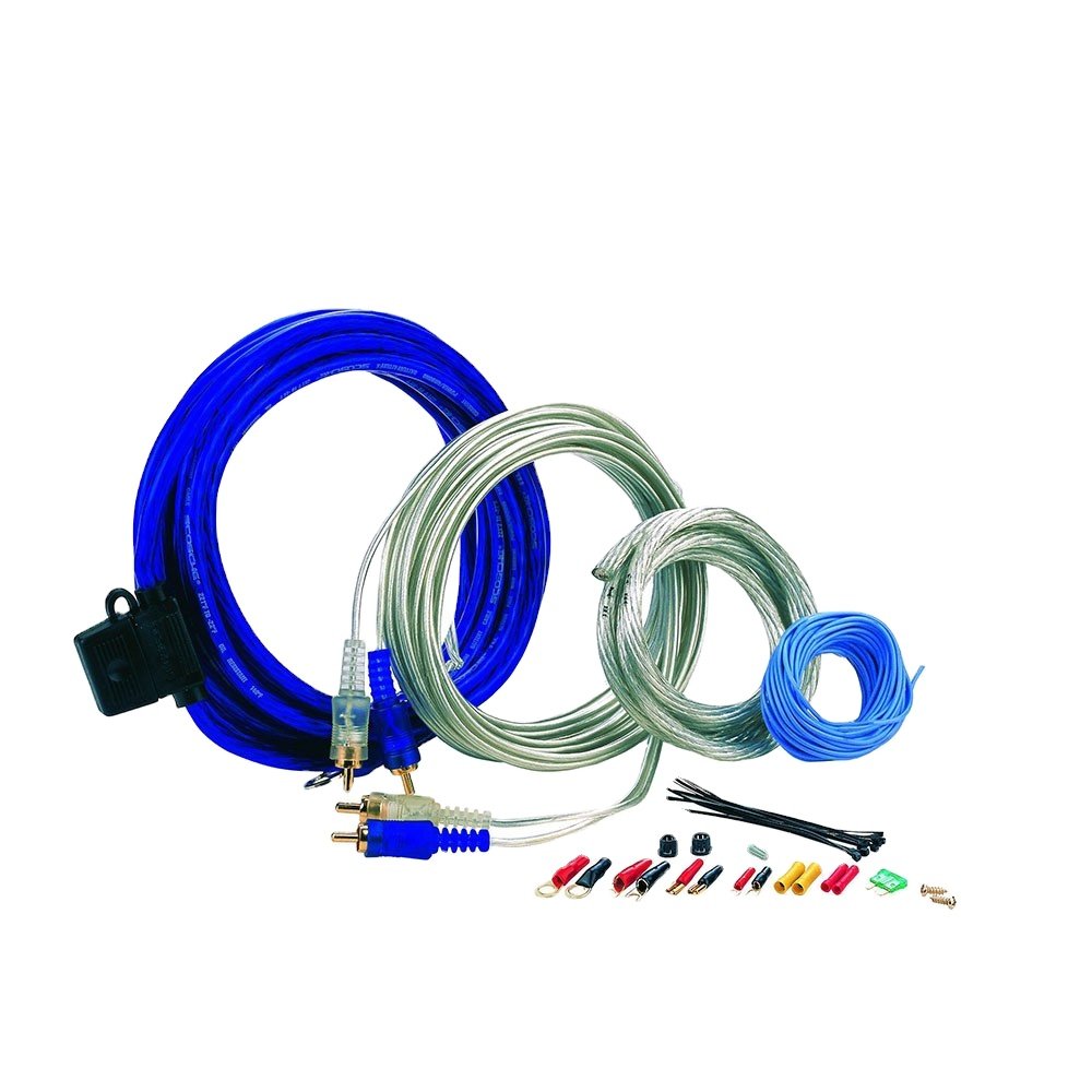 PSK-22 10awg OFC CCA Car Amplifier Amp Install Wiring Kit Car Audio Subwoofer Wire Kit Car Audio Amp Kit