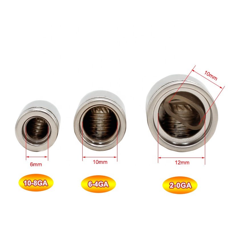 0AWG 4AWG 8AWG Binding Post Car Speaker Cable Terminal for Speaker Cable Power Cable Amp Kit