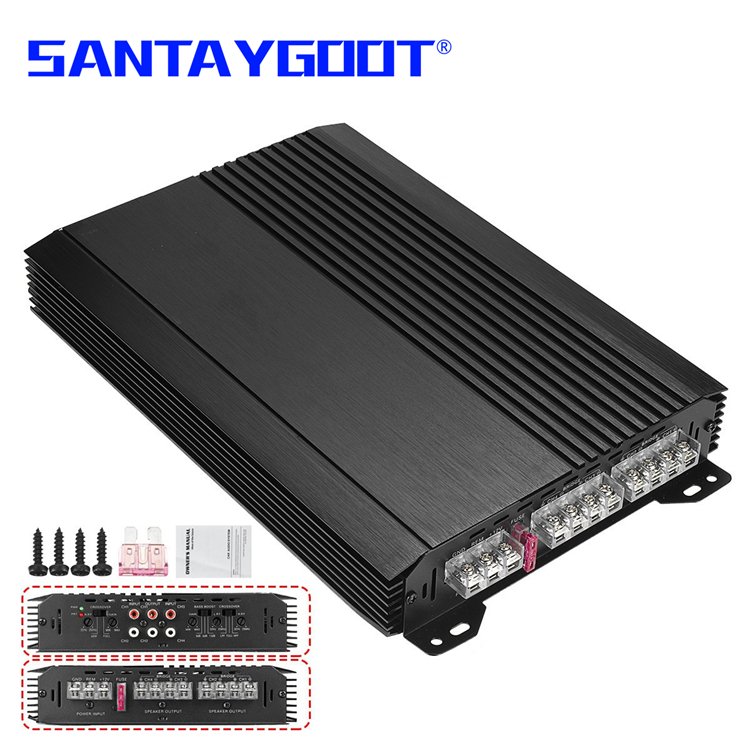 Car Sound Amplifier 12V Class AB Car Amplifier 4 Channel