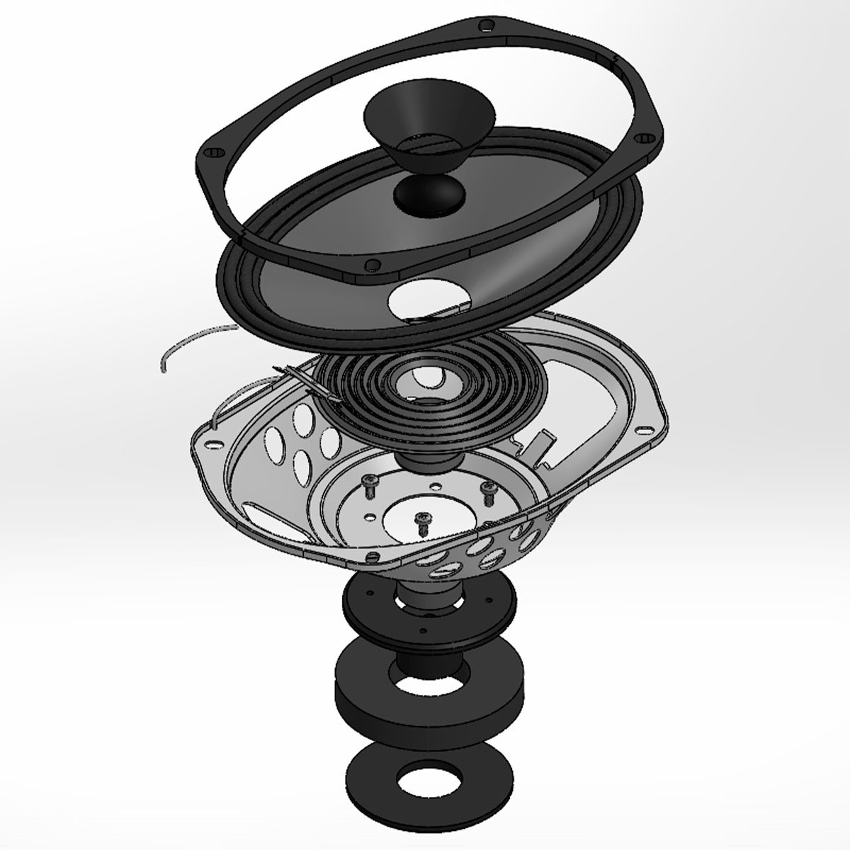 Taramps 6x9" FH 80D 4 or 8 Ohms Car Audio Speaker 40 Watts Rms 80W Max Woofer Mid Bass to Mid High Loudspeaker 6X9 Inches Full