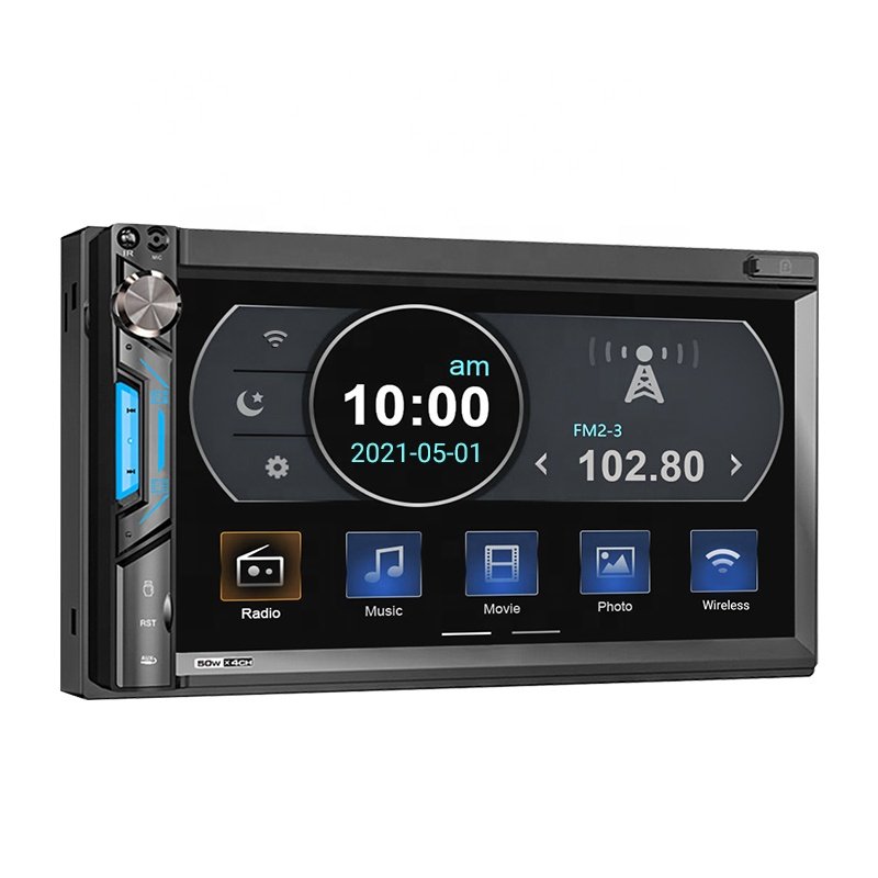 GRANDnavi Double Din Multimedia 7 Inch Car Stereo Amplifier Radio Auto Android Auto Car Radio