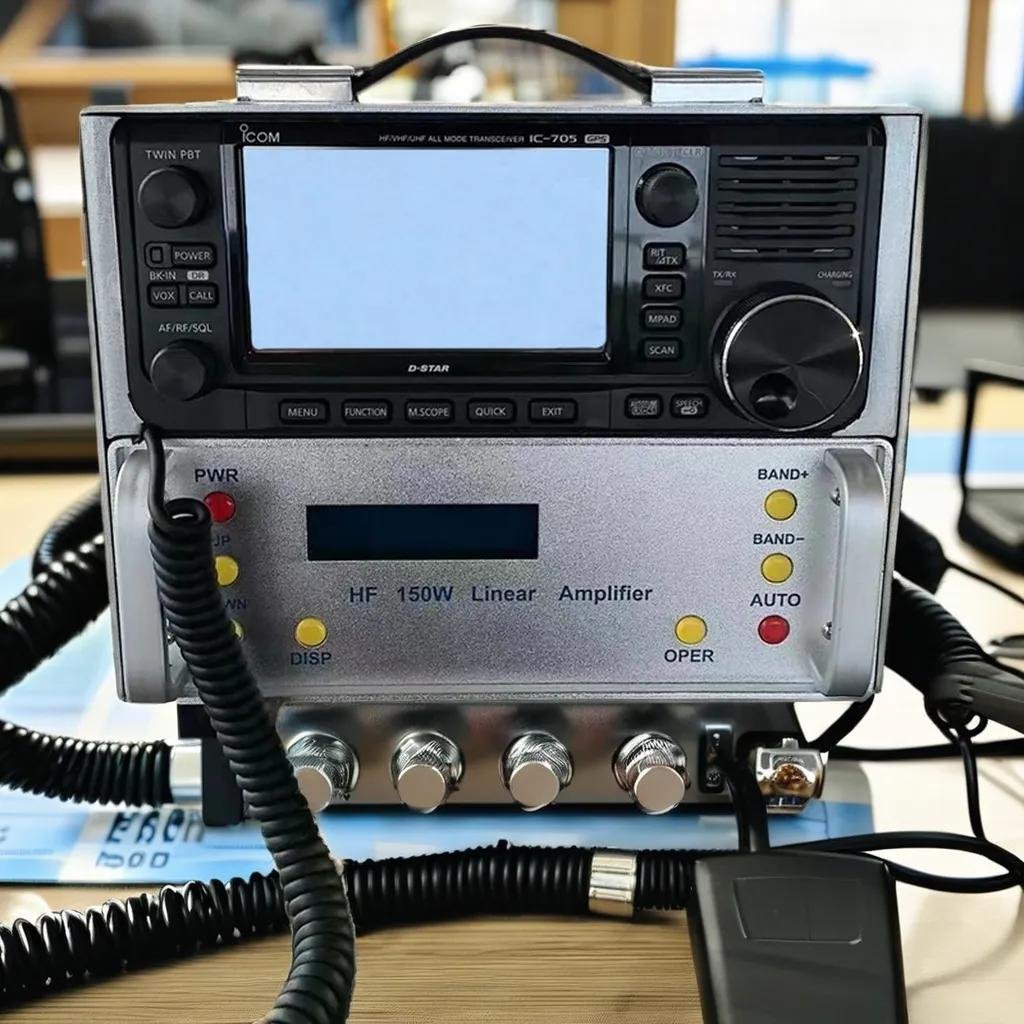 Professional RS928 HF Radio Max 150W 0.5~30MHZ High Power Amplifier for FM AM CW SSB FT8 Walkie Talkie Communication