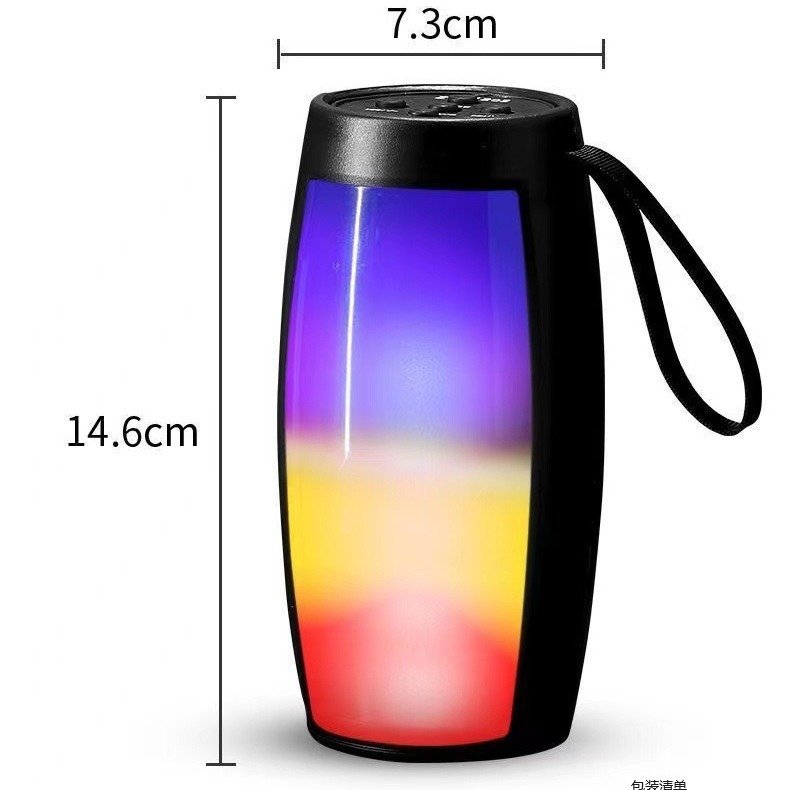 ZQS1202 Wireless Bluetooth Speakers Powerful Portable Sound Box Subwoofer Car Audio Bass MP3 Player Sound System LED Lights FM