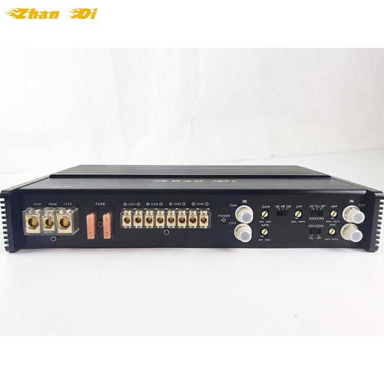 OEM the Maker RMS 4*100 Watt Professional Hifi High-power 4-channel Amplifiers System 12V Car Audio 4 Channel Power Amplifier