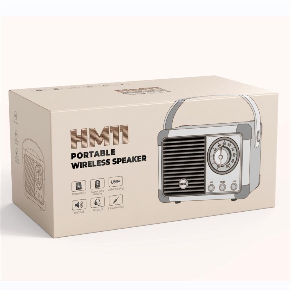 Retro Bluetooth Speaker HM11 Classical Retro Music Player Sound Stereo Portable Decoration Mini Speakers Travel Music Player