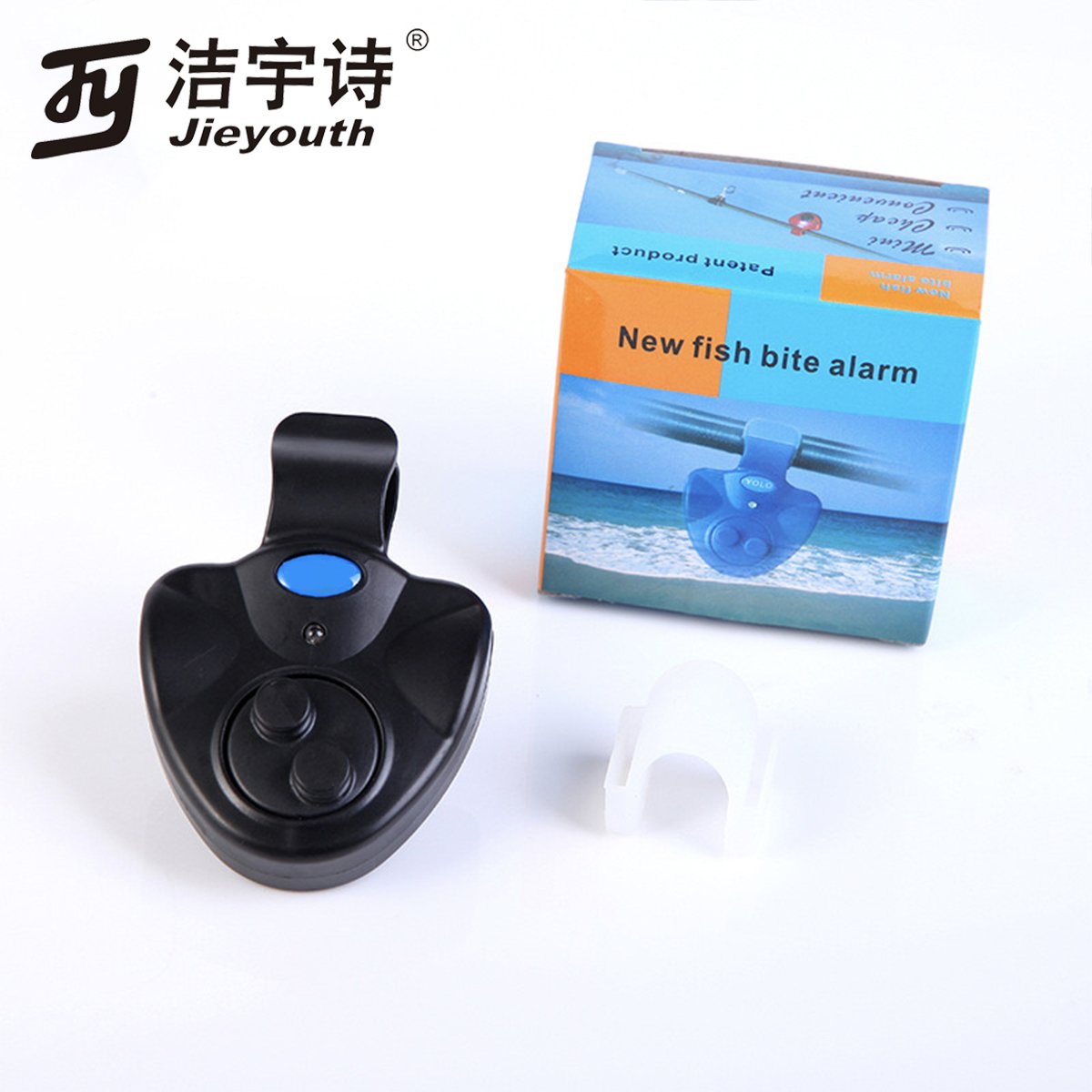 Black Electronic Buffer seasonal Led Light Sea Fishing Buffer Alert sound Alarm bell clip carp Fishing Bite Alarm set