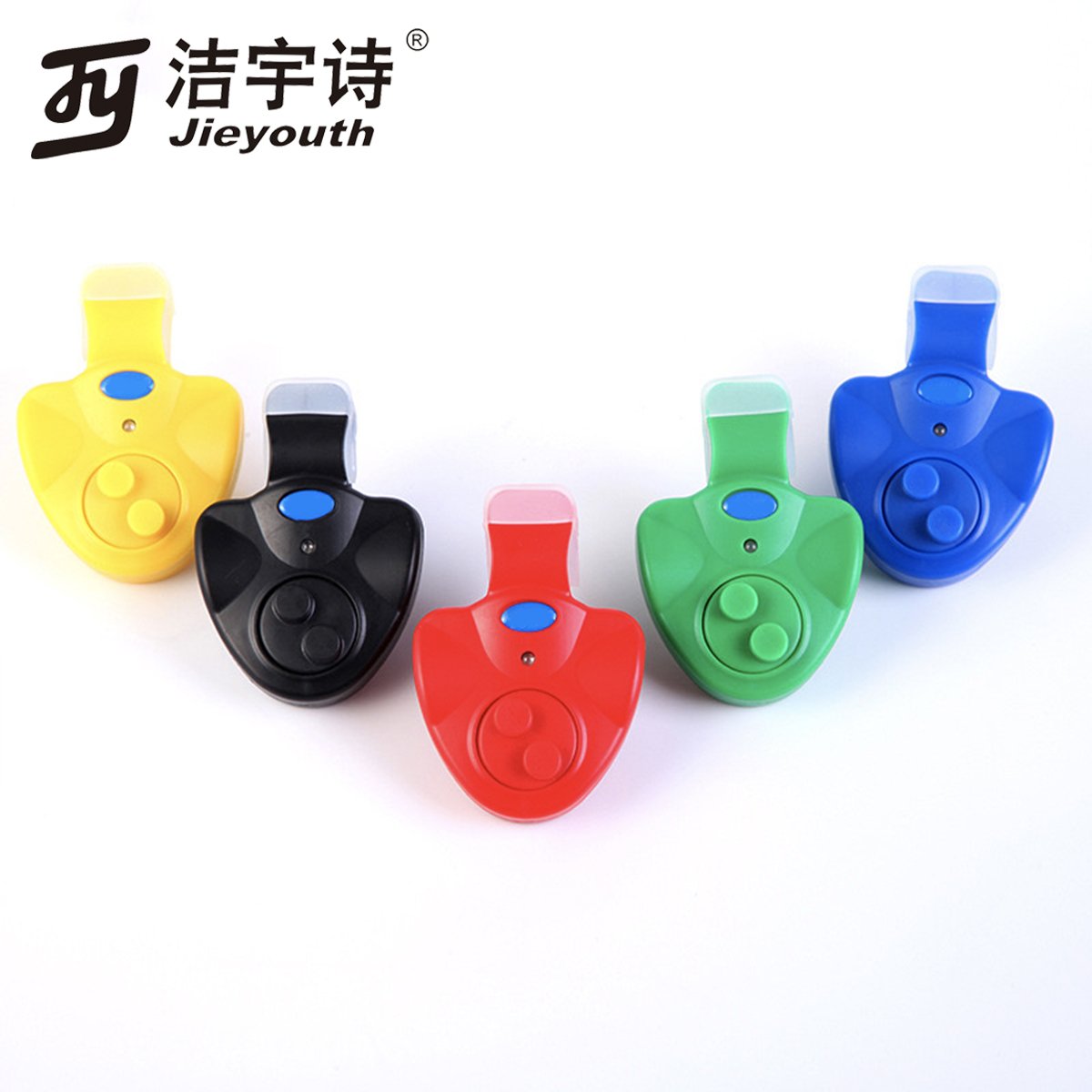 Black Electronic Buffer seasonal Led Light Sea Fishing Buffer Alert sound Alarm bell clip carp Fishing Bite Alarm set