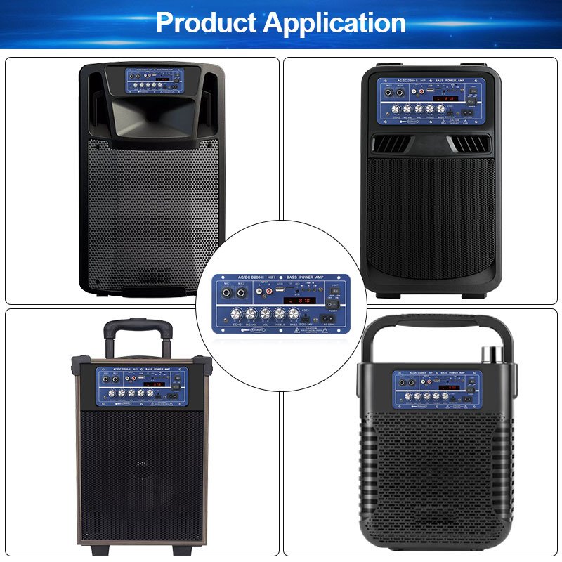 VIRE High Power Dual Channel Powerful Bluetooth Amplifier Board 2*60W Car Karaoke System Professional Amplifier Module