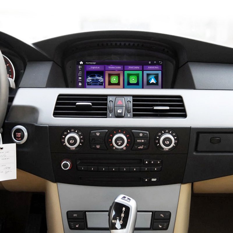 8.8" Wireless IPhone Car-Play Android Auto Car Multimedia Display HD Screen for BMW E60 E90 Head Unit Support BT Music Map Video