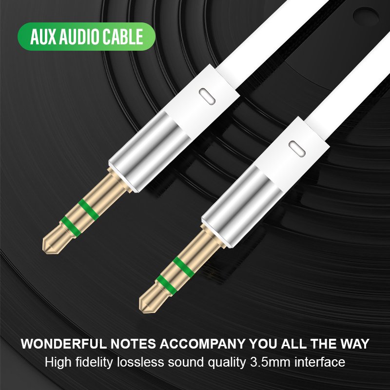 High Quality 3.5mm Aux Cable Male to Male Car Audio Cable for Mobile Phone/Headphone/Speaker/Amplifier/PC/Flat/MP3/MP4