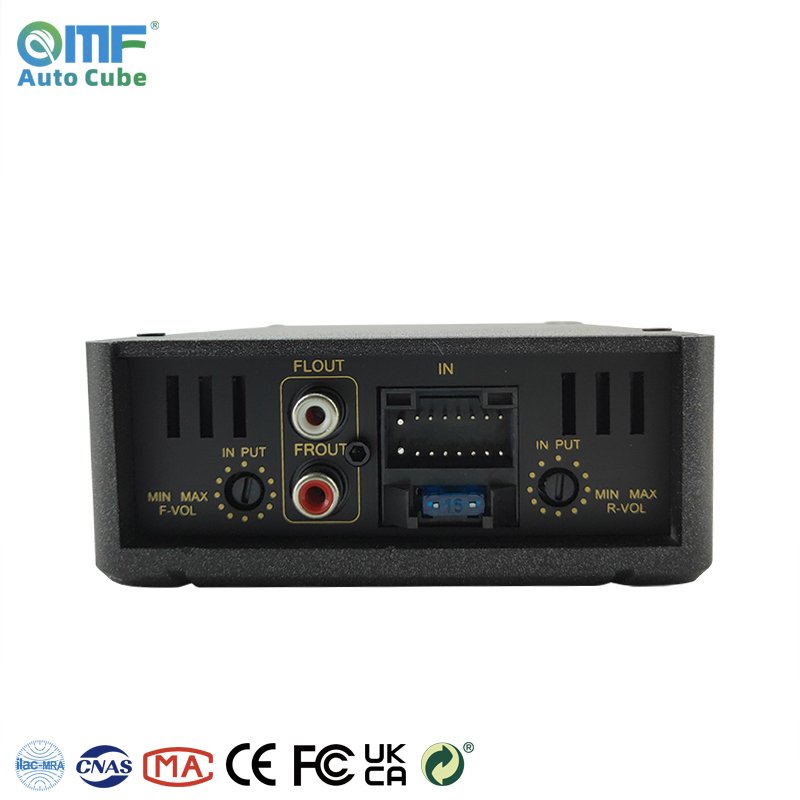 QMF-D1 Hot Selling 10-16V Digital Equalizer Sound System Class AB 4 Channel Audio Amp Dsp Digital Input Car Amplifier