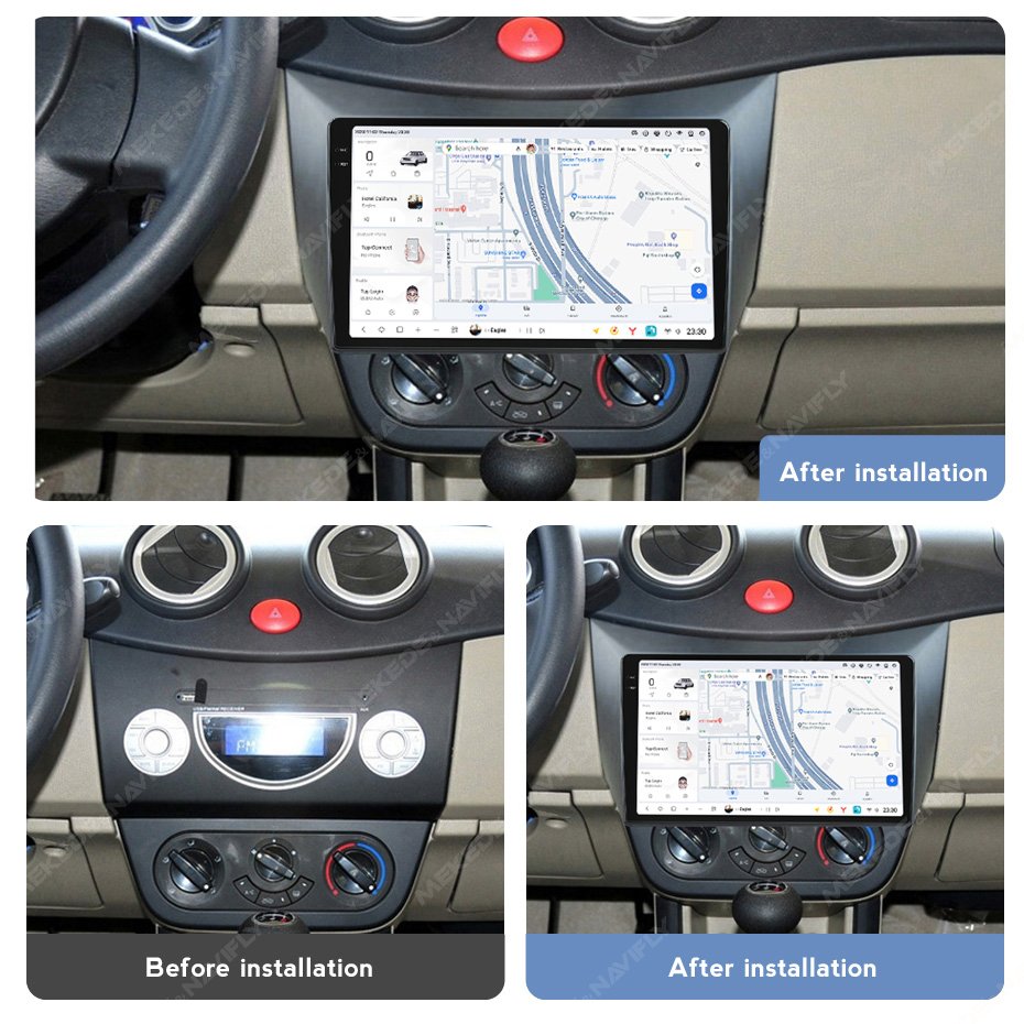 Mekede DUDUAUTO Radio Video Car-play Auto Android 360 Panoramic Camera for Lifan 320 2008-2014 Support Qualcomm 3031 BT GPS