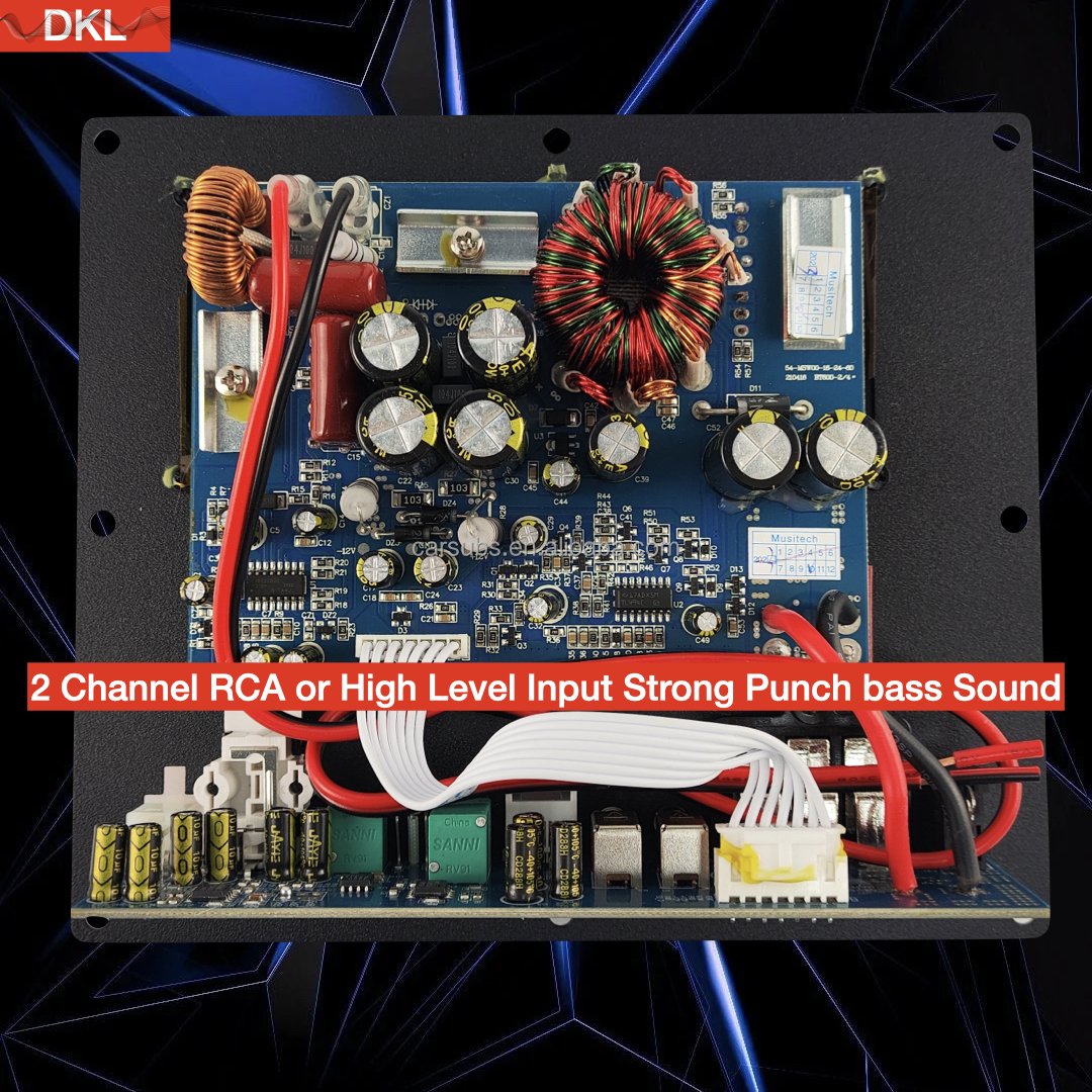 Car Subwoofer Amplifier Board RMS 300W Amp Peak 600W Box Class D Amplifier PCB for 8 10 Inch Active Subwoofer Box Enclosure