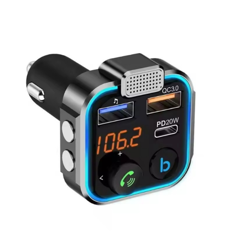 FM Transmitter Modulator Car Wireless BT5.0 USB Fast Charger Auto Aux Radio Mp3 Player Music Hands Free Car Kit Fit for BMW