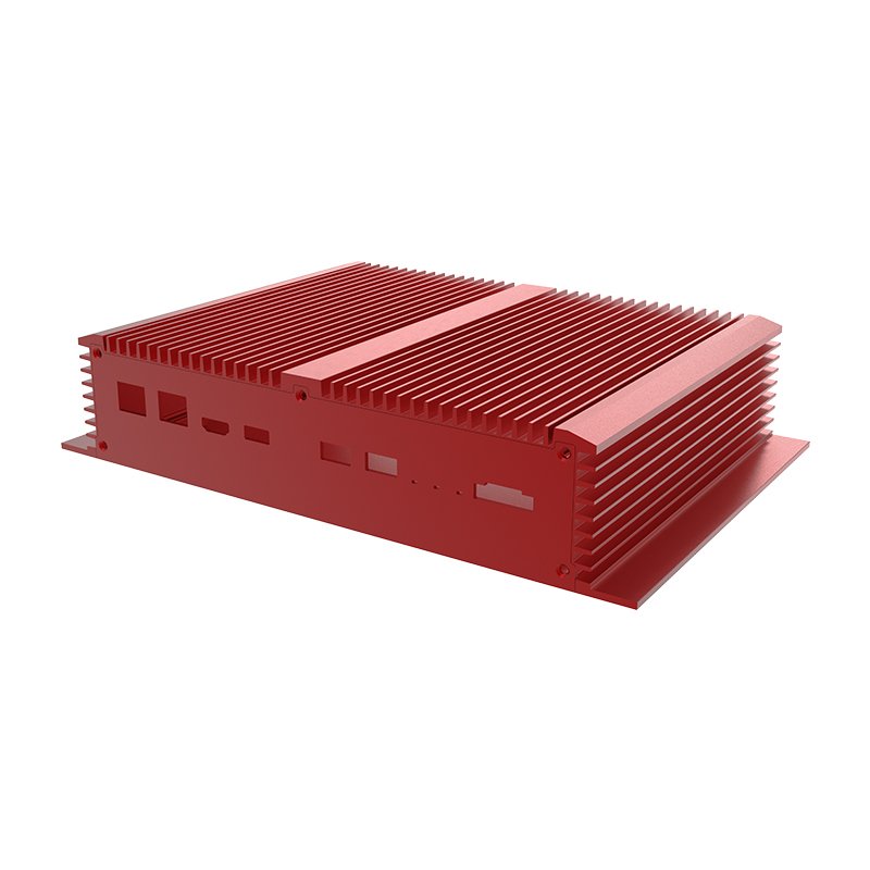 Extruded Aluminum Car Amplifier Electronic Enclosure Manufacturer DIY Customized Cnc Milling Silver Electrical Battery Case