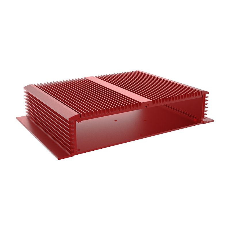 Extruded Aluminum Car Amplifier Electronic Enclosure Manufacturer DIY Customized Cnc Milling Silver Electrical Battery Case