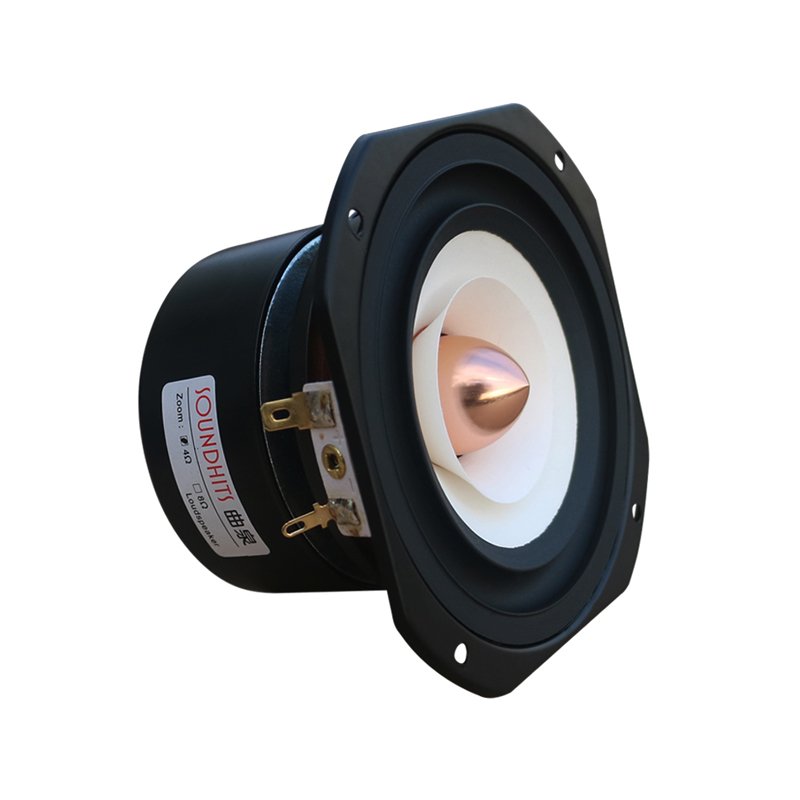 KYYSLB 4 Inch Full Range Speaker Unit Cast Aluminum Cone Frame Fever HIFI Human Voic Home Audio Sound Amplifier LoudSpeaker