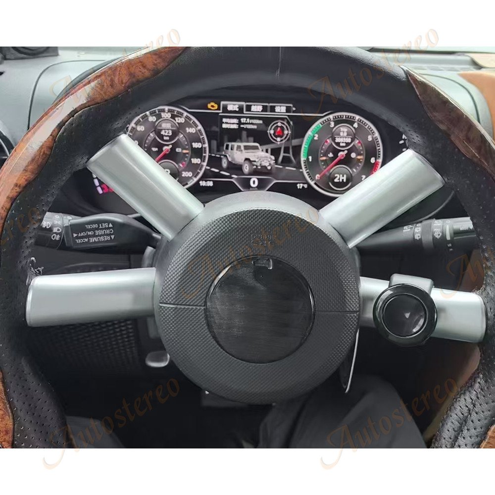 Autostereo Digital Cluster 12.3" Cockpit for Jeep Wrangler 2007-2010 LCD Instrument Virtual Cockpit Speed Meter Dashboard