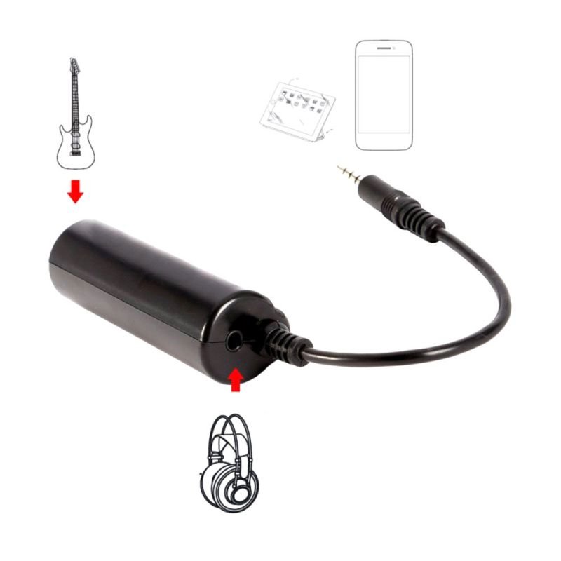 Guitar Audio Interface guitar phone audio interface tuner guitar cable converter