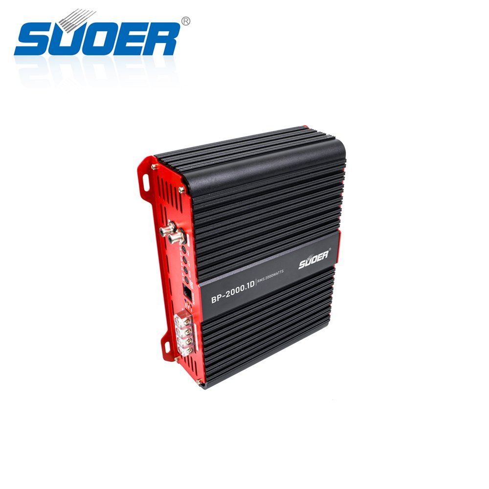 Suoer BP-2000 Monoblock Class D Car Amplifier 12V Auto 2000w/3000w/5000w/8000w RMS Power Car Amplifier