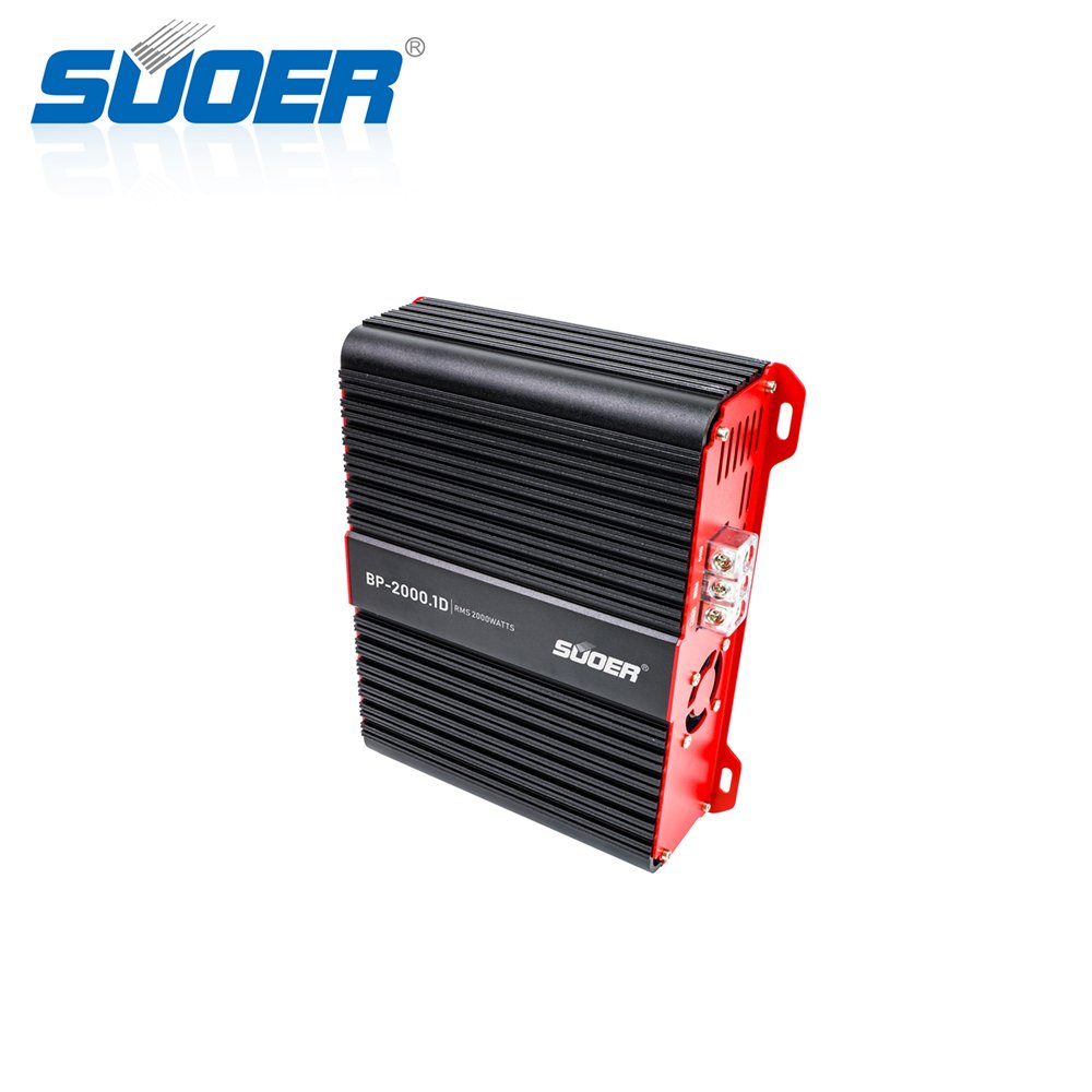 Suoer BP-2000 Monoblock Class D Car Amplifier 12V Auto 2000w/3000w/5000w/8000w RMS Power Car Amplifier