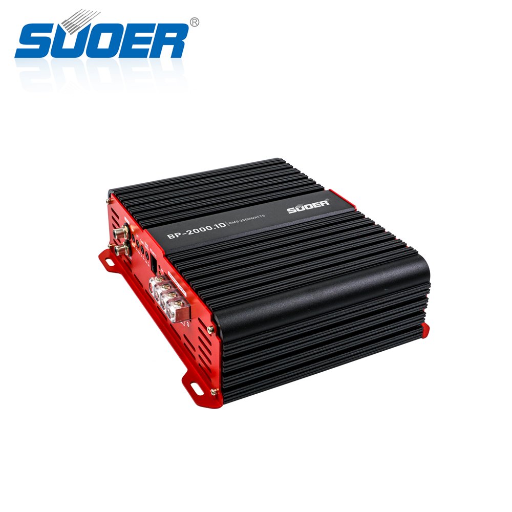 Suoer BP-2000 Monoblock Class D Car Amplifier 12V Auto 2000w/3000w/5000w/8000w RMS Power Car Amplifier