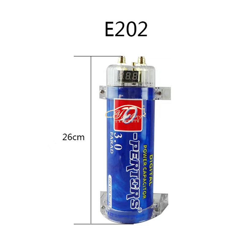 12V Car Power Amplifier Subwoofer Car Audio Modified Capacitor 3.0 Farad Voltage Storage Filter Pond