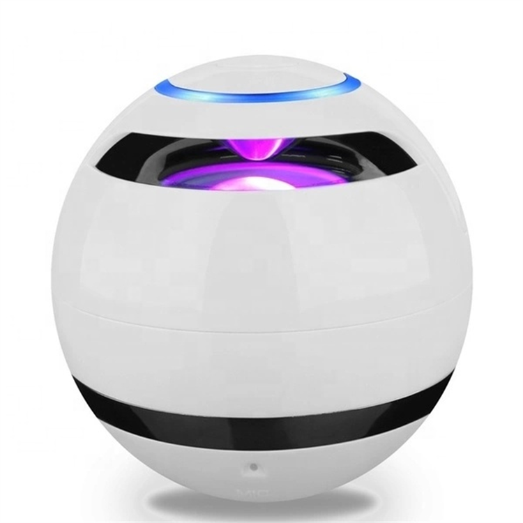 Mobile Phone Accessory wireless speaker A18 ball LED Mini Super Bass Portable Wireless Speaker FM Radio USB speaker