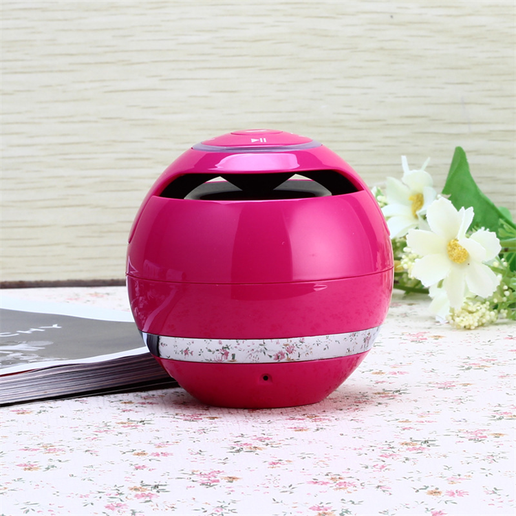 Mobile Phone Accessory wireless speaker A18 ball LED Mini Super Bass Portable Wireless Speaker FM Radio USB speaker