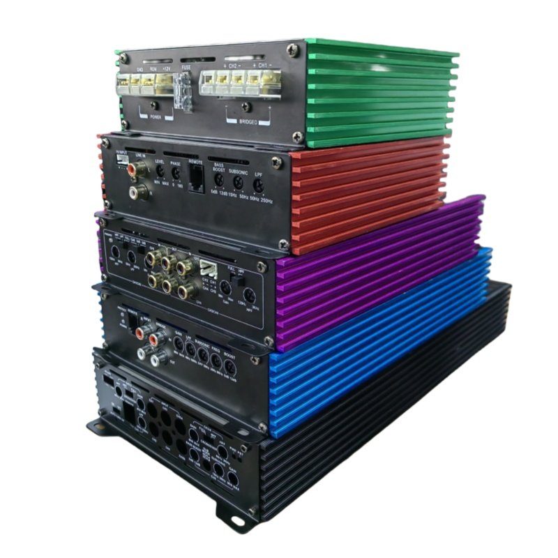 Direct Factory Sales Double Panel PCB Stable Car Audio Amplifier 60W 4 Channels Bass 250W Class D Car Amplifier 5 Channels