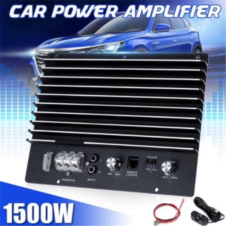 Car Amplifier Class d 12V 1500W Subwoofer Speaker Car Audio Amplifier Mono Block