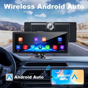 Newest Wireless Carplay & Android Auto with Dash Cam 10.26" HD IPS Touch Car Play Screen for Car 4K Front & 1080P Rear Camera