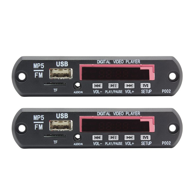 Wireless BT5.0 Mp3 Mp4 Mp5 Led Digital Screen Audio Video Integrated Circuits Mp5 Decoder Board for Car Accessories