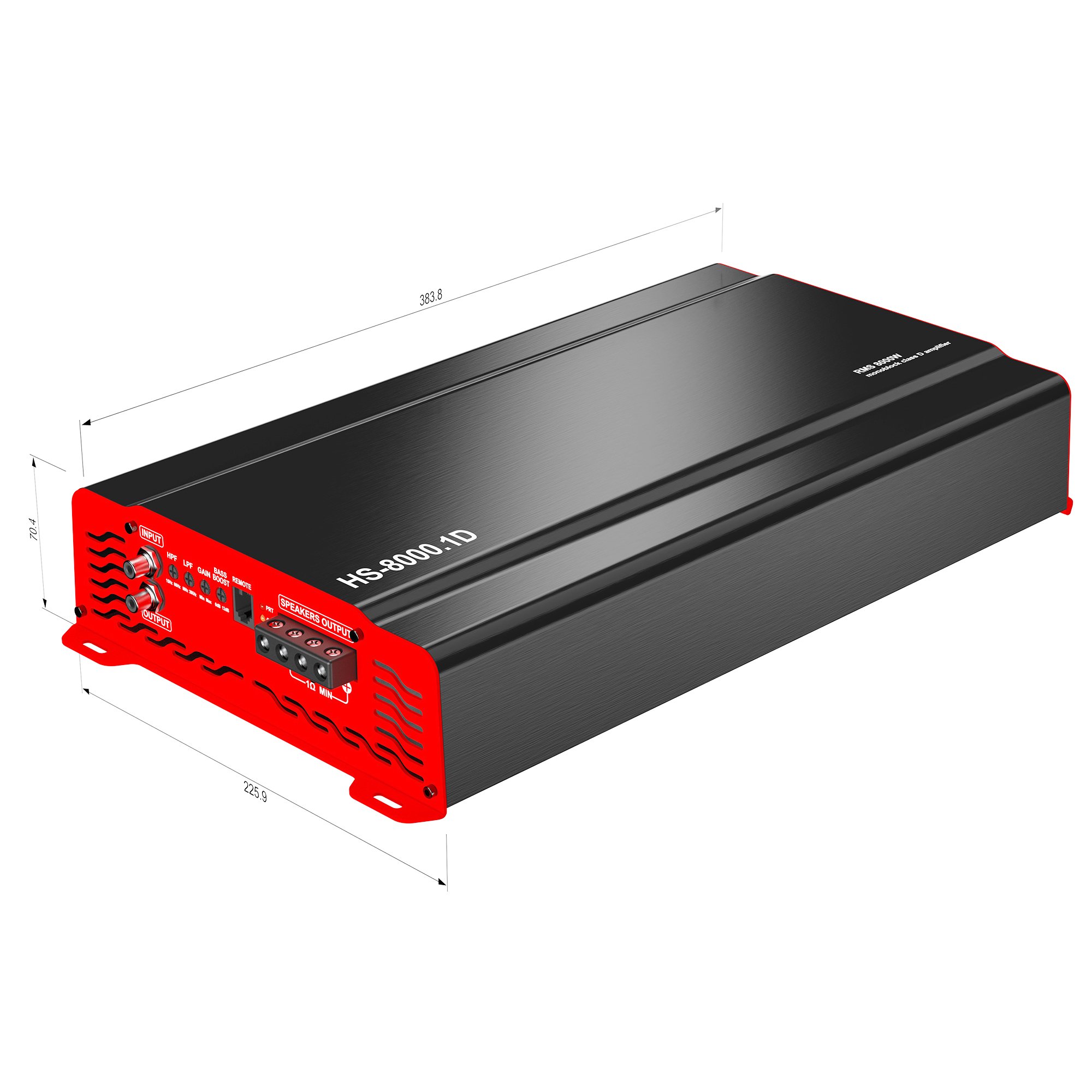 Brazilian Type Amplifier RMS 8000w MAX 16000W Class D High-power Heavy Bass Subwoofer Amplifier